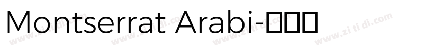 Montserrat Arabi字体转换